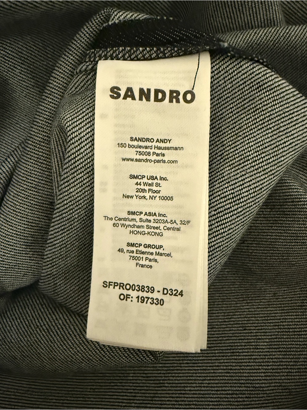 NWT Sandro Paris Rhinestone Embellished Denim Dress FR 38 | US 6 - Picture 8 of 9